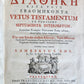 1709 BIBLE in GREEK ILLUSTRATED w/ MAPS antique GILT DECORATED VELLUM BINDING