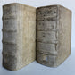 1701 RARE SERMONS of Trauner 2 VOLUMES antique scarce PIGSKIN BINDING