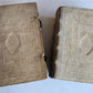 1701 RARE SERMONS of Trauner 2 VOLUMES antique scarce PIGSKIN BINDING