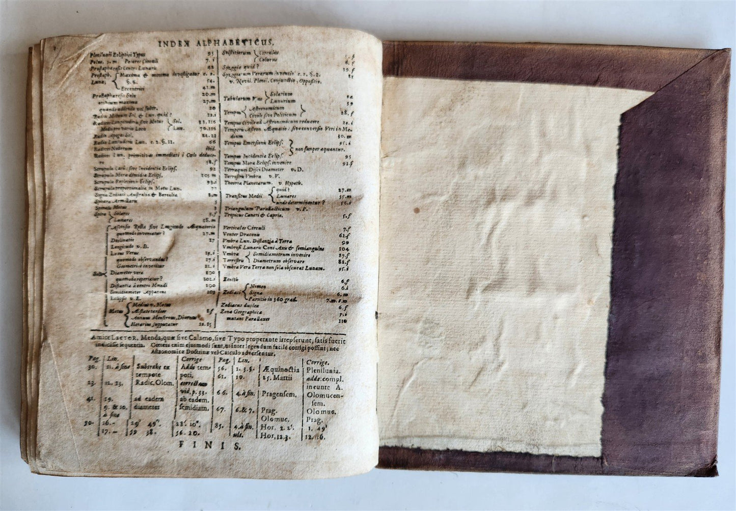 1682 ASTRONOMY ECLIPSES antique Tenebrae Summatim Illustratae Doctrina Eclipsium