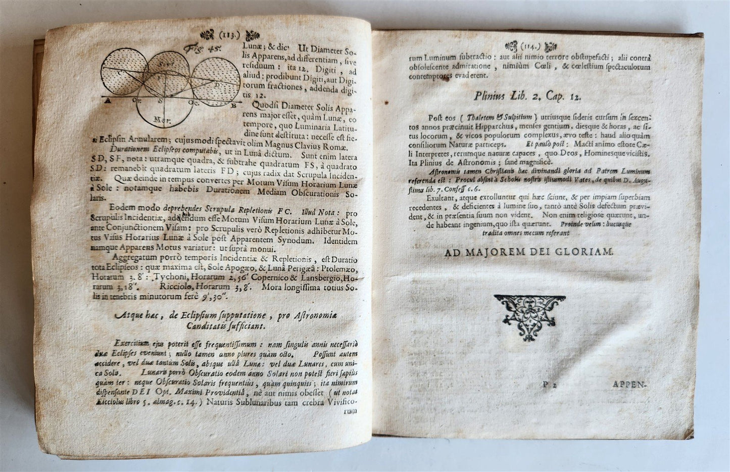 1682 ASTRONOMY ECLIPSES antique Tenebrae Summatim Illustratae Doctrina Eclipsium