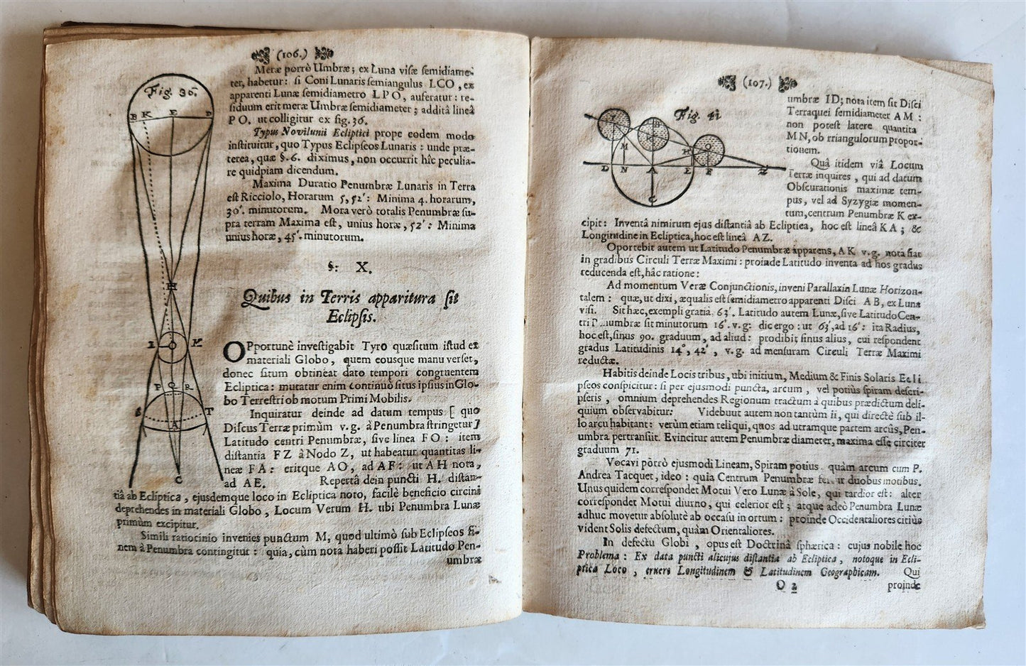 1682 ASTRONOMY ECLIPSES antique Tenebrae Summatim Illustratae Doctrina Eclipsium