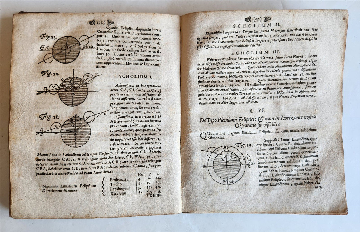 1682 ASTRONOMY ECLIPSES antique Tenebrae Summatim Illustratae Doctrina Eclipsium