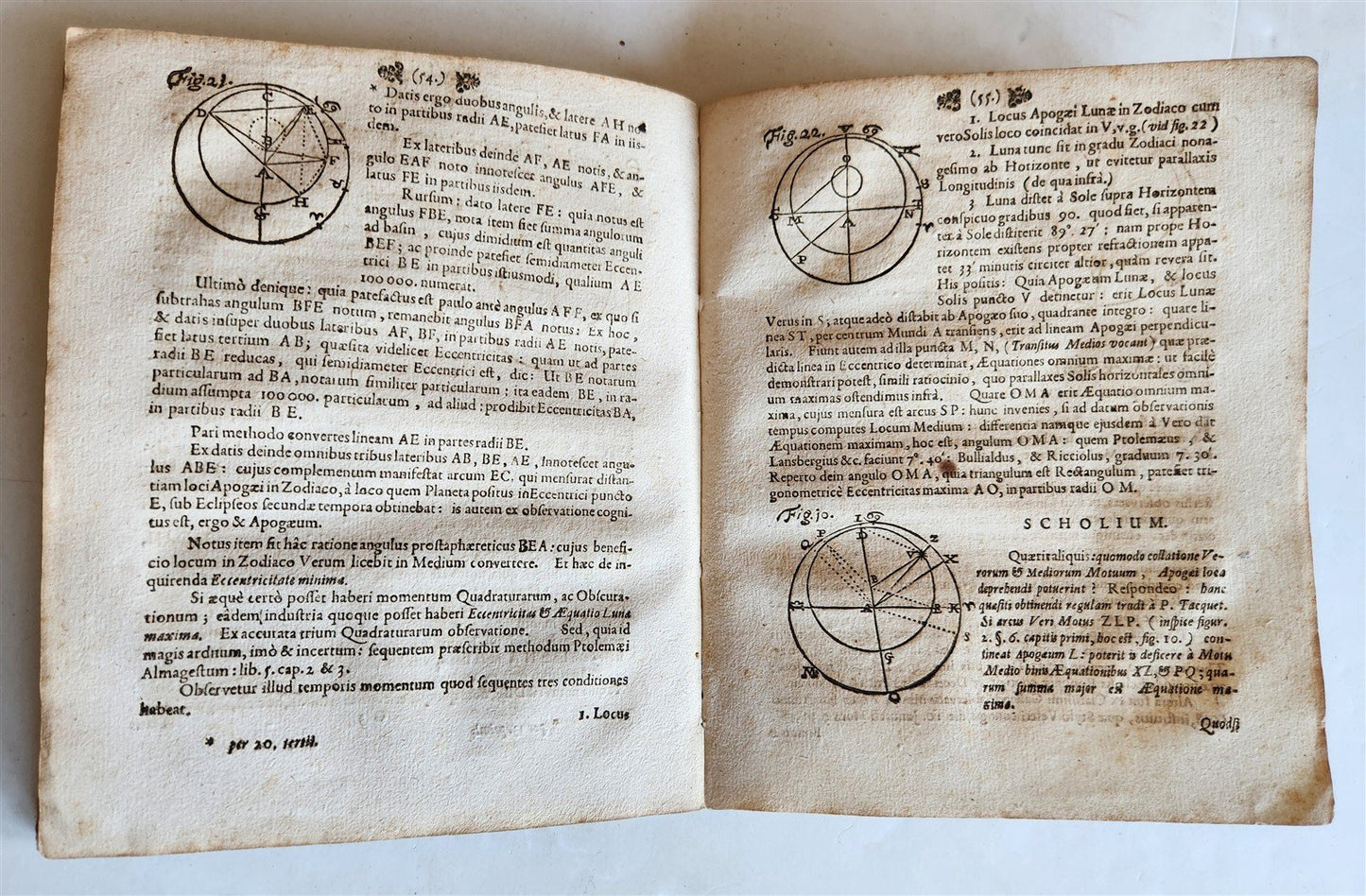 1682 ASTRONOMY ECLIPSES antique Tenebrae Summatim Illustratae Doctrina Eclipsium
