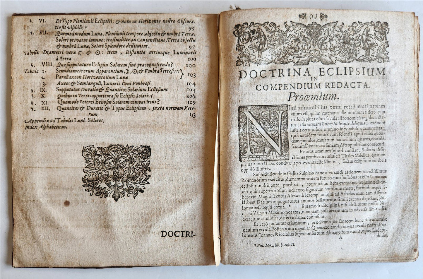1682 ASTRONOMY ECLIPSES antique Tenebrae Summatim Illustratae Doctrina Eclipsium