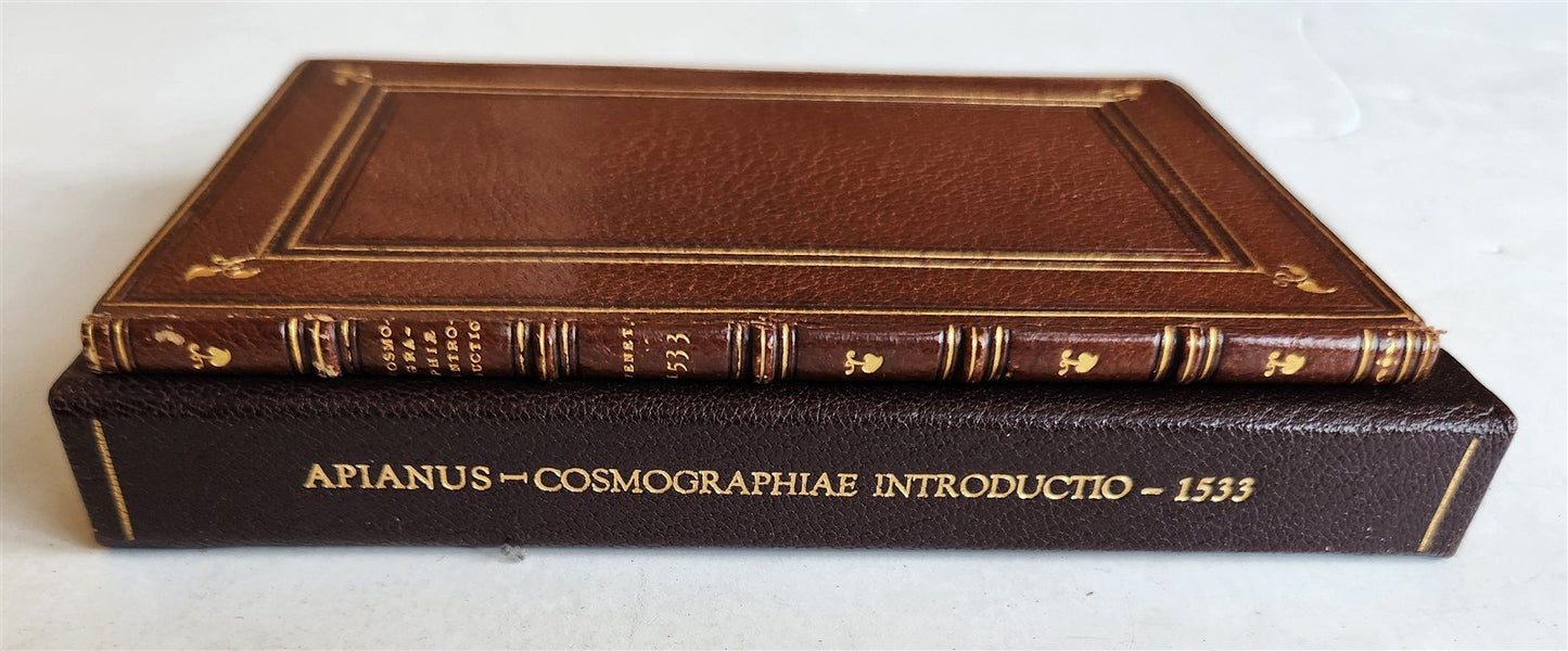 1533 POST-INCUNABULA COSMOGRAPHIA by PETRUS APIANUS antique ILLUSTRATED