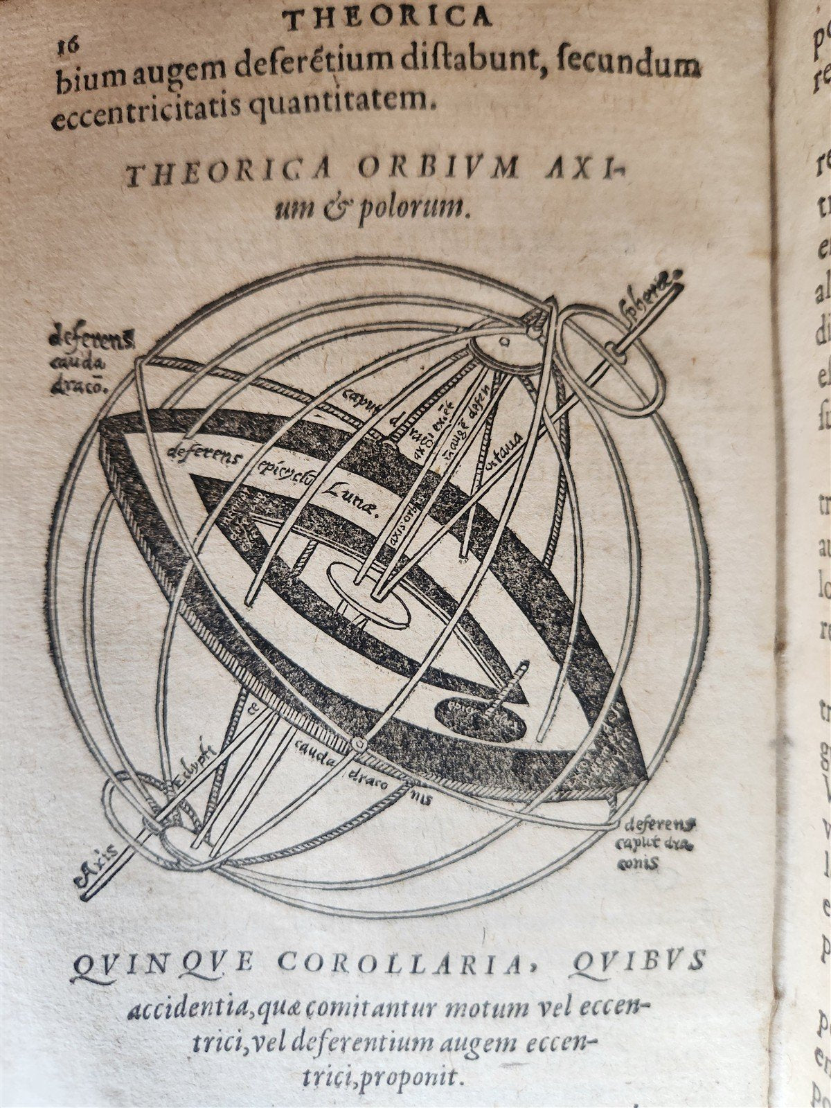 1581 ASTRONOMY Theoricae Novae Planetarum Georg PEURBACH & SACROBOSCO antique