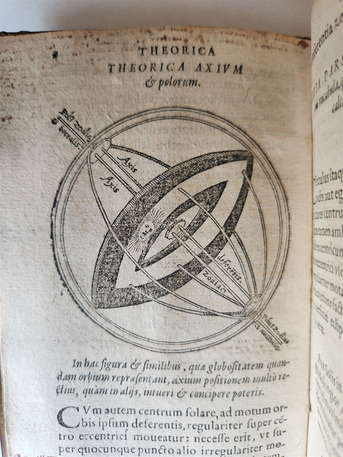 1581 ASTRONOMY Theoricae Novae Planetarum Georg PEURBACH & SACROBOSCO antique