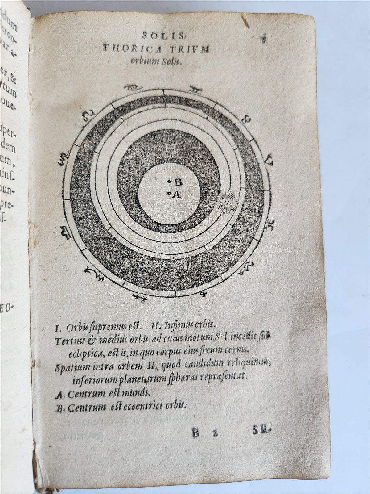 1581 ASTRONOMY Theoricae Novae Planetarum Georg PEURBACH & SACROBOSCO antique
