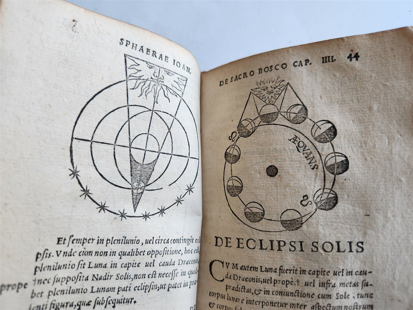 1581 ASTRONOMY Theoricae Novae Planetarum Georg PEURBACH & SACROBOSCO antique