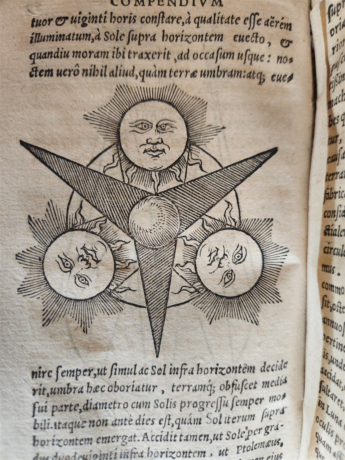 1581 ASTRONOMY Theoricae Novae Planetarum Georg PEURBACH & SACROBOSCO antique