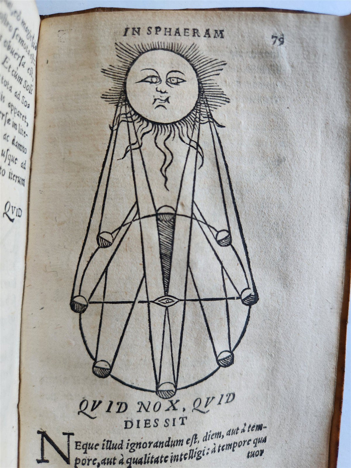 1581 ASTRONOMY Theoricae Novae Planetarum Georg PEURBACH & SACROBOSCO antique