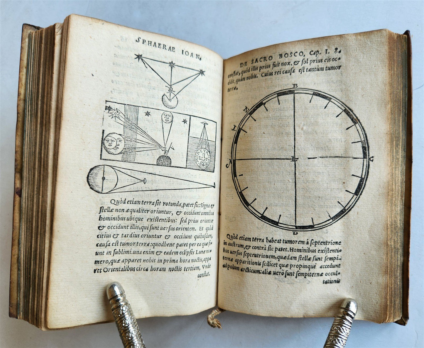 1581 ASTRONOMY Theoricae Novae Planetarum Georg PEURBACH & SACROBOSCO antique