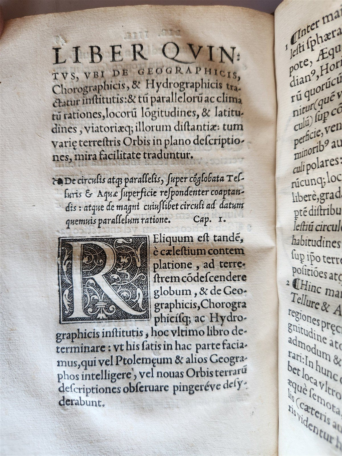 1542 ASTRONOMY De Mundi Sphaera sive Cosmographia primave Astronomiae antique