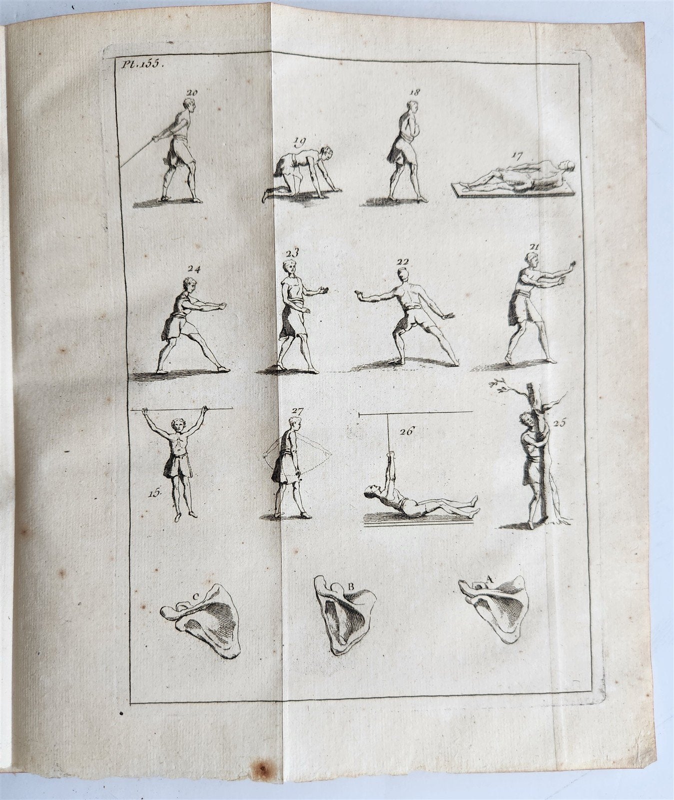 1752 MEDICAL TREATISE ILLUSTRATED ANATOMY by Francois PLANQUE antique V. 7
