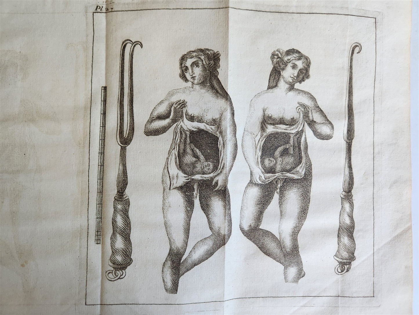 1748 MEDICAL TREATISE ILLUSTRATED ANATOMY by Francois PLANQUE antique V. 1