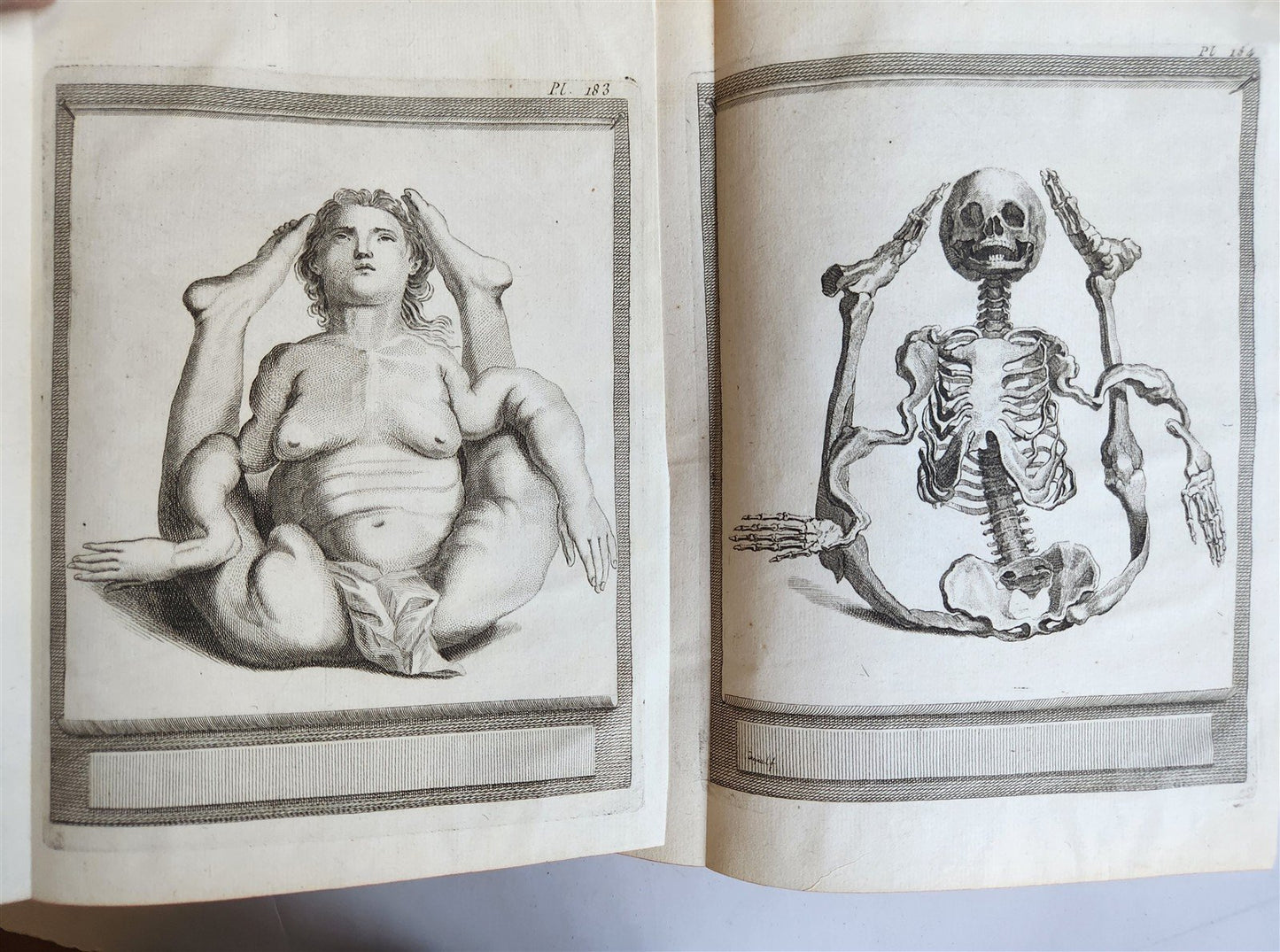 1766 MEDICAL TREATISE ILLUSTRATED ANATOMY by Francois PLANQUE antique V. 9
