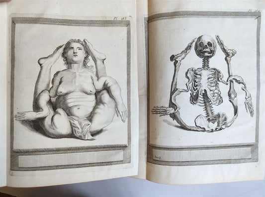 1766 MEDICAL TREATISE ILLUSTRATED ANATOMY by Francois PLANQUE antique V. 9
