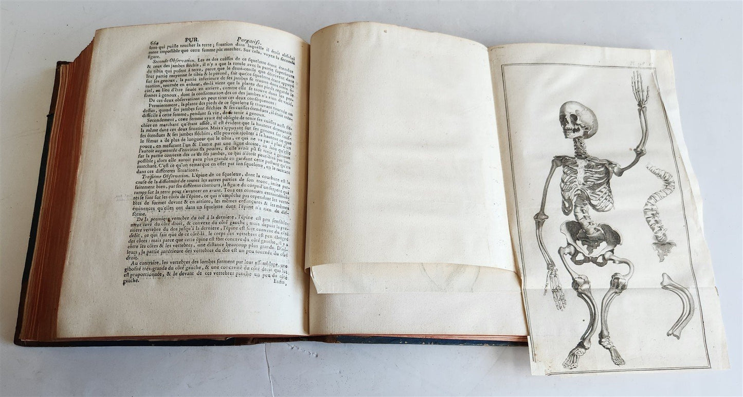 1766 MEDICAL TREATISE ILLUSTRATED ANATOMY by Francois PLANQUE antique V. 9