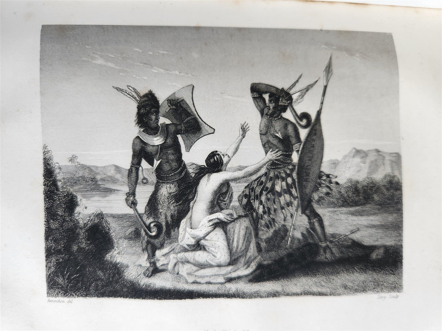 1843 TRAVELS to AMERICA CHINA INDIA 8 vols ILLUSTRATED antique in FRENCH