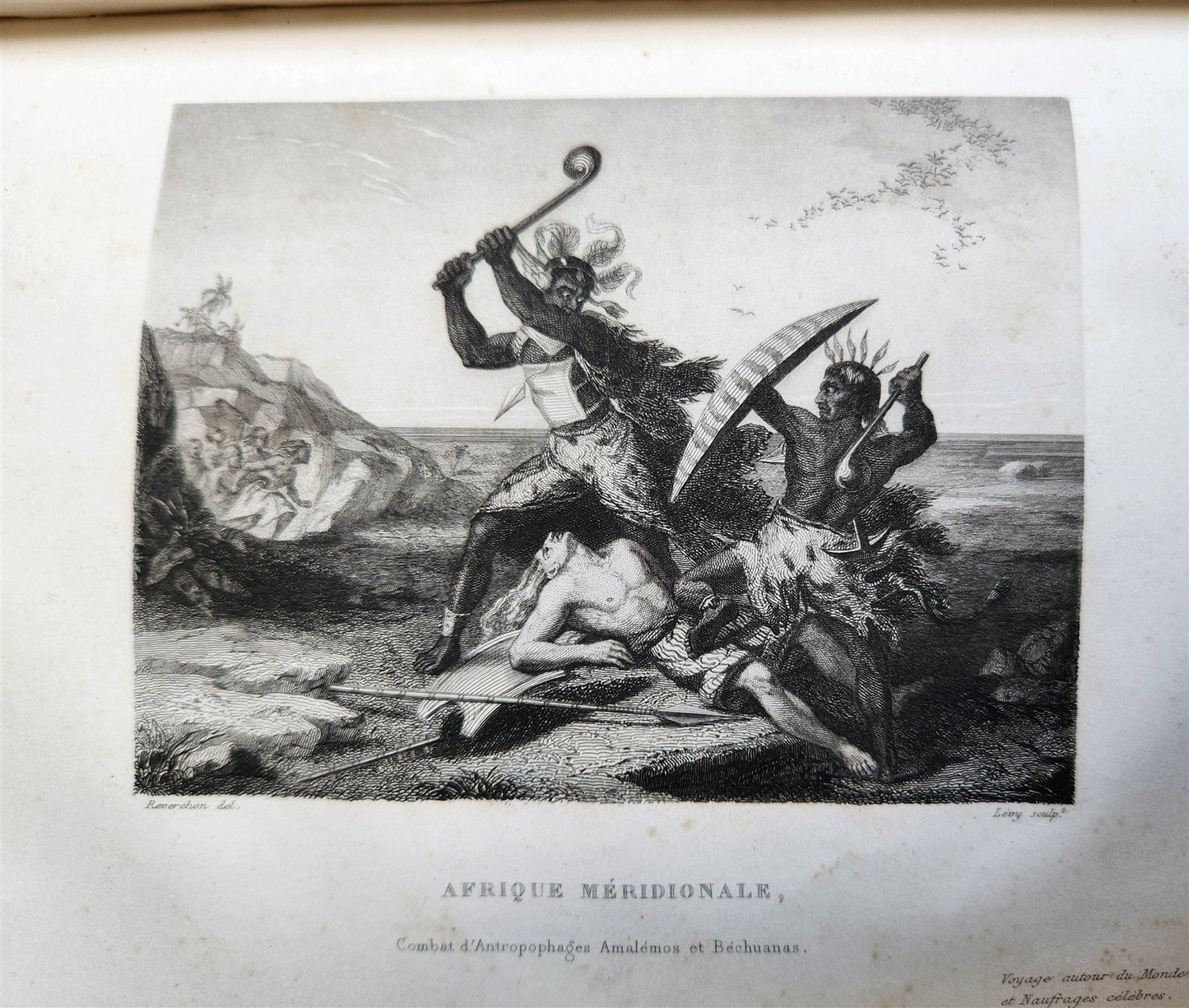 1843 TRAVELS to AMERICA CHINA INDIA 8 vols ILLUSTRATED antique in FRENCH