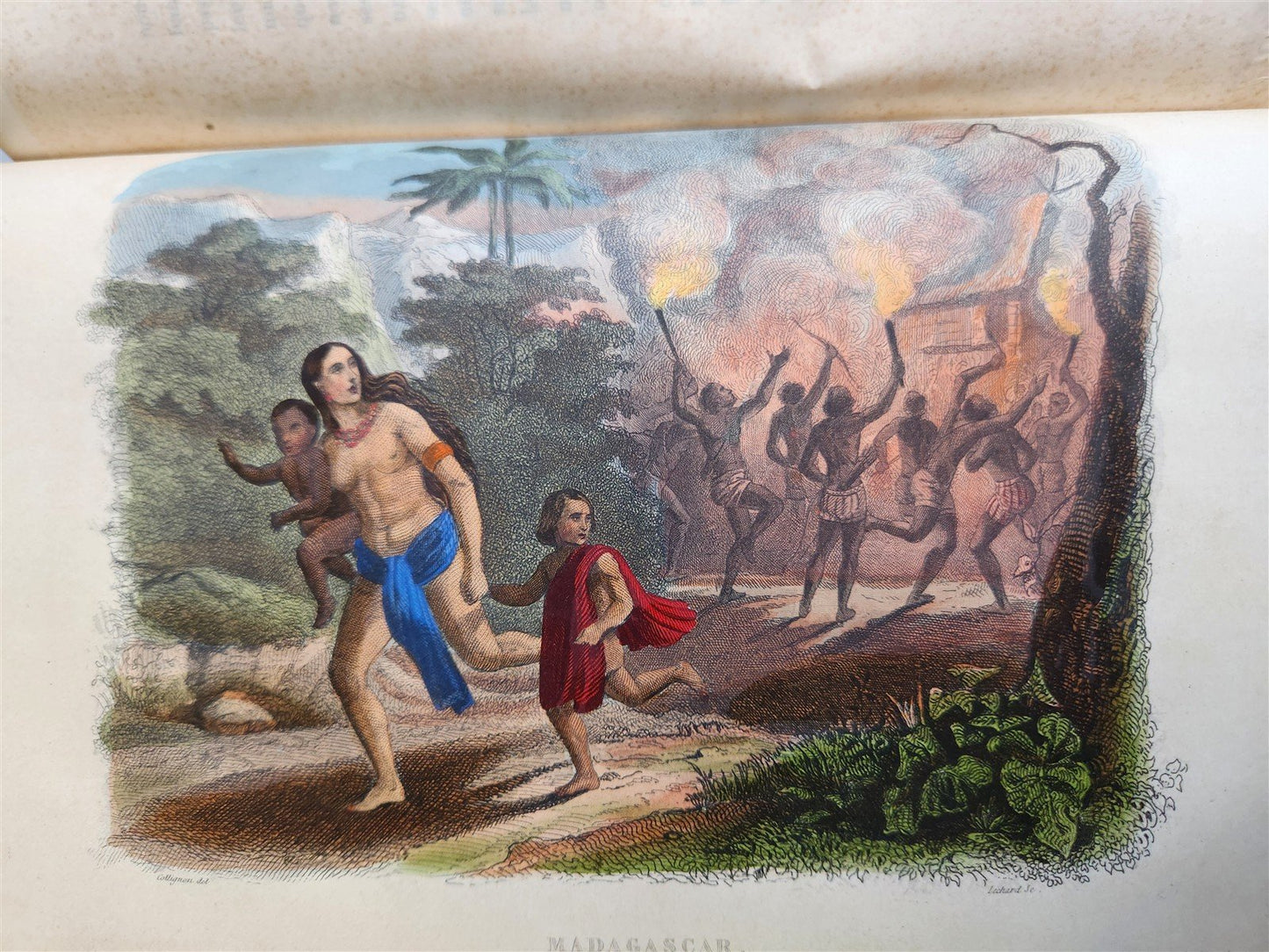 1843 TRAVELS to AMERICA CHINA INDIA 8 vols ILLUSTRATED antique in FRENCH