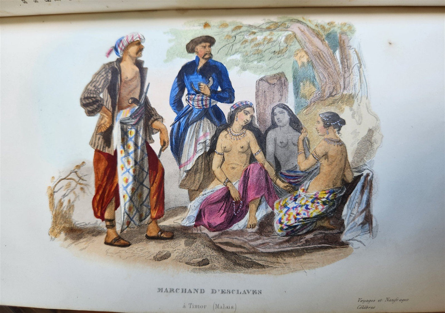 1843 TRAVELS to AMERICA CHINA INDIA 8 vols ILLUSTRATED antique in FRENCH