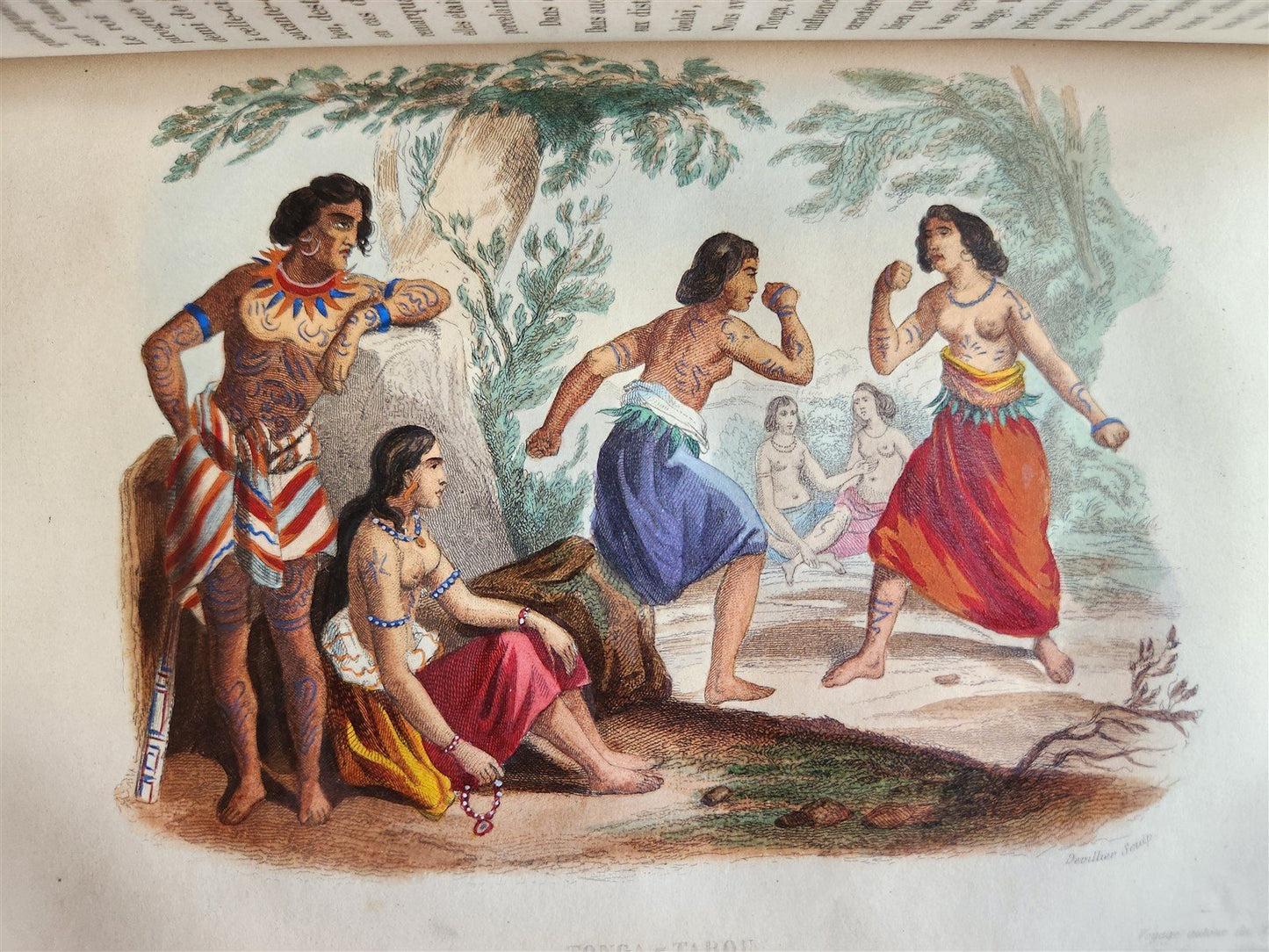 1843 TRAVELS to AMERICA CHINA INDIA 8 vols ILLUSTRATED antique in FRENCH