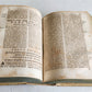 1710 THEOLOGY antique BLIND TOOLED PIGSKIN BINDING decorative