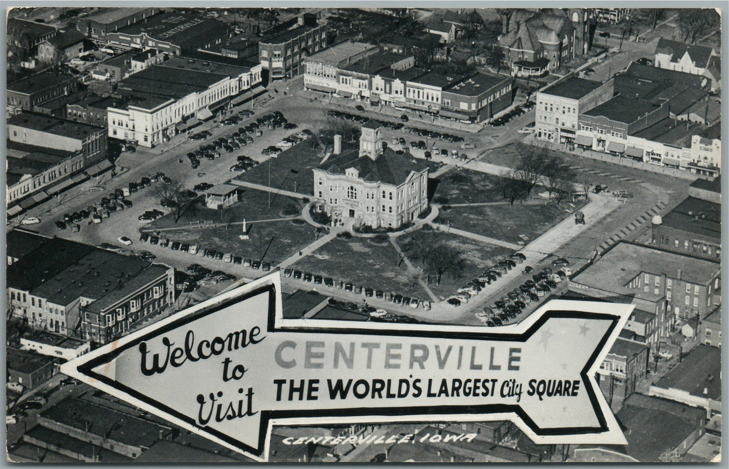 CENTERVILLE IA VINTAGE REAL PHOTO POSTCARD RPPC