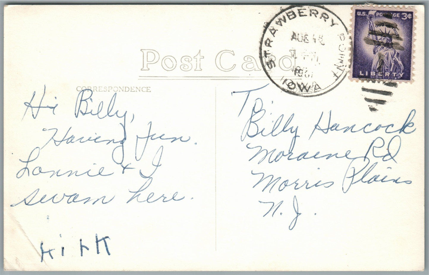 STRAWBERRY POINT IA BACK BONE PARK BOAT HOUSE VINTAGE REAL PHOTO POSTCARD RPPC