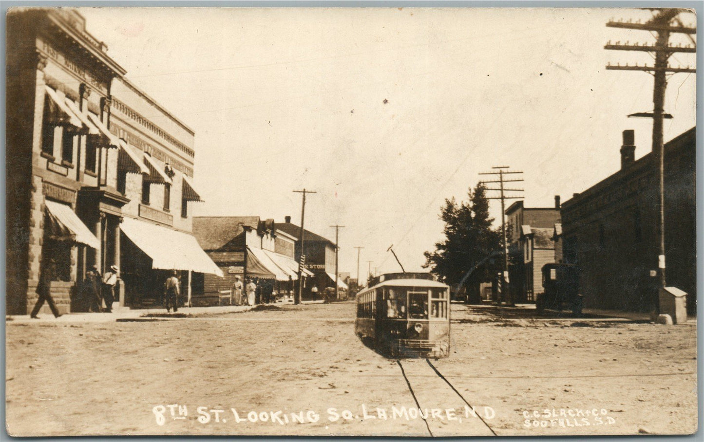 S.LAMOURE ND 8th STREET ANTIQUE REAL PHOTO POSTCARD RPPC