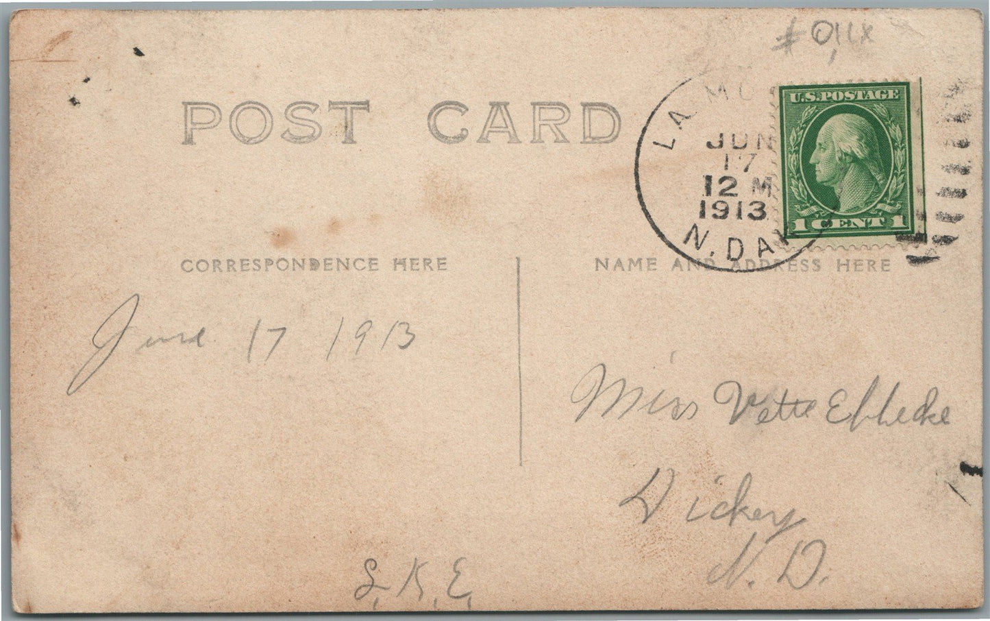 S.LAMOURE ND 8th STREET ANTIQUE REAL PHOTO POSTCARD RPPC