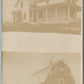COURTENAY ND F.A.SCHMIDT 1909 BARN ANTIQUE REAL PHOTO POSTCARD RPPC