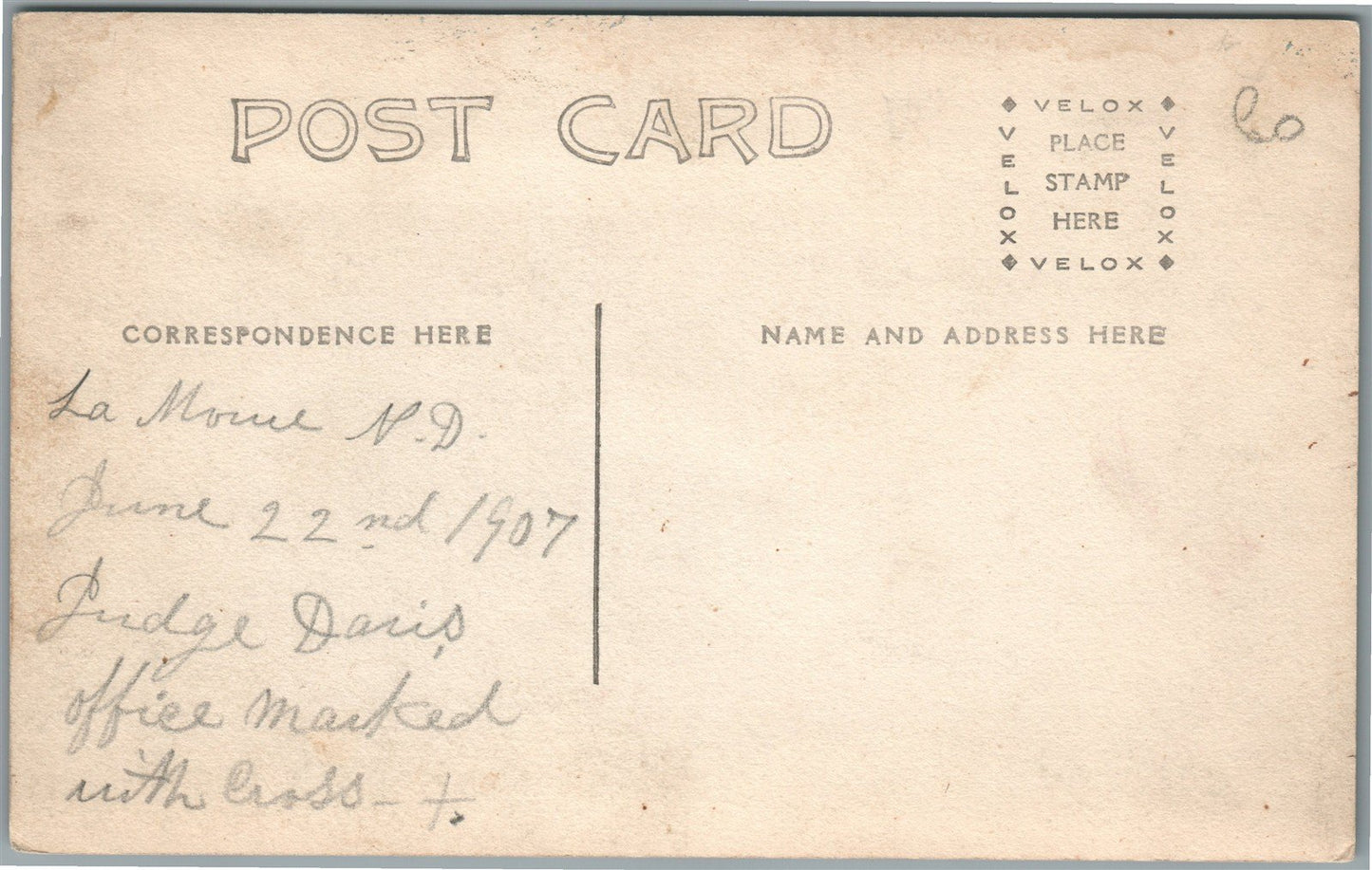 LAMOURE ND EIGHT STREET ANTIQUE REAL PHOTO POSTCARD RPPC