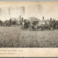 DAZEY ND THRESHING SCENE ANTIQUE POSTCARD