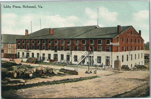 RICHMOND VA LIBBY PRISON ANTIQUE POSTCARD