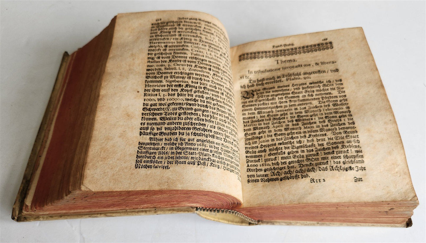 1686 JUDAS ISCARIOT BIOGRAPHY in GERMAN antique VELLUM BINDING