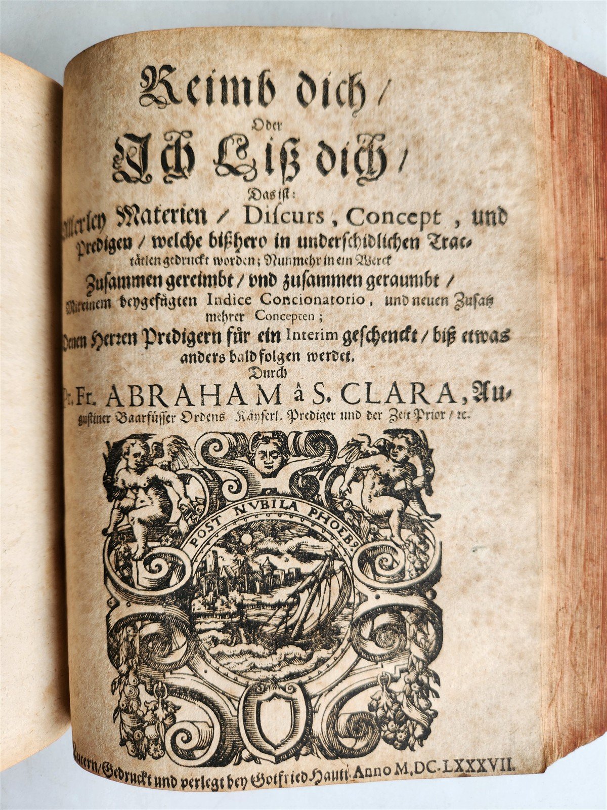1686 JUDAS ISCARIOT BIOGRAPHY in GERMAN antique VELLUM BINDING