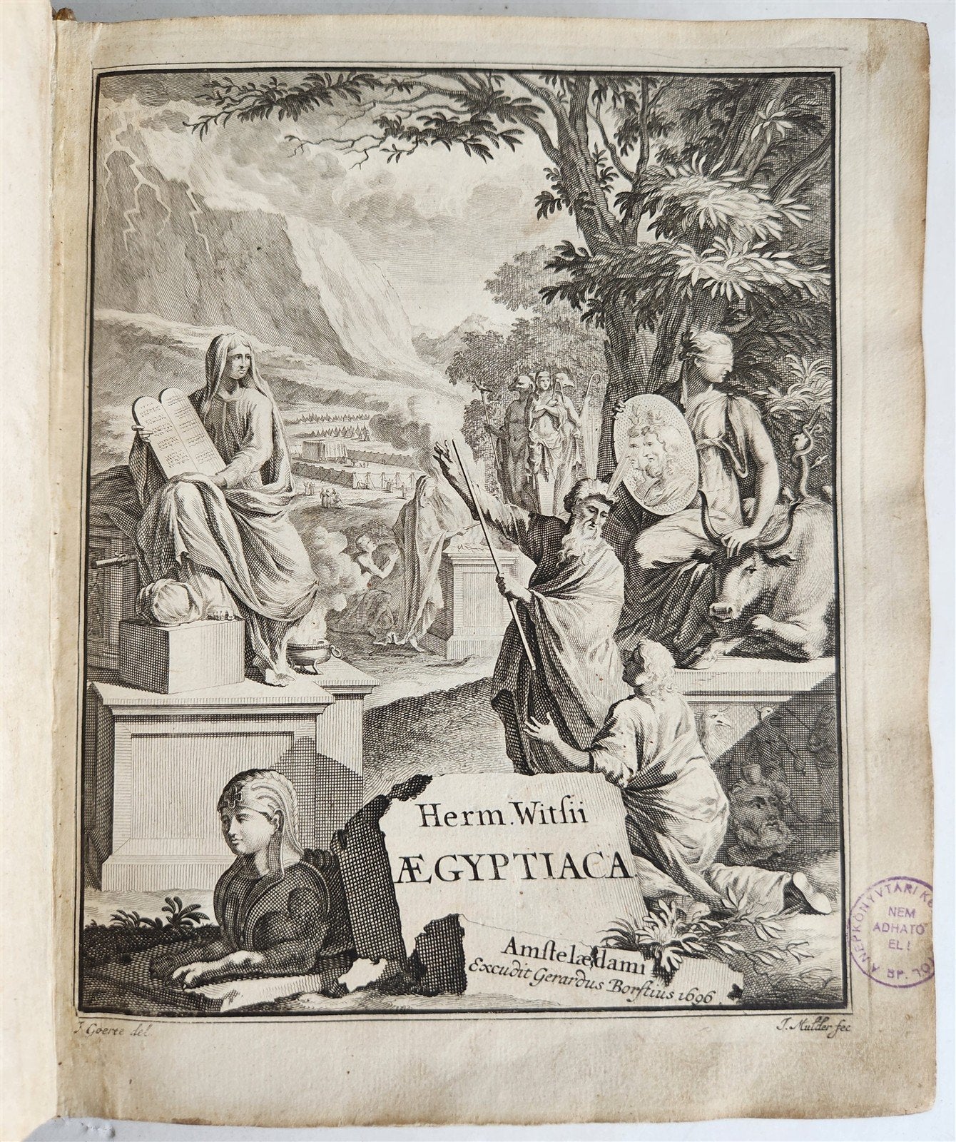 1696 AEGYPTIACA by Witsius antique EGYPTIAN & HEBREW RELIGIOUS CEREMONIES