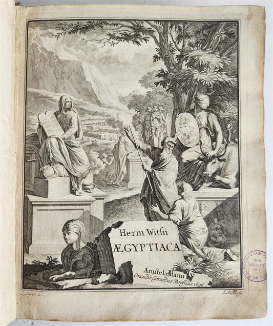 1696 AEGYPTIACA by Witsius antique EGYPTIAN & HEBREW RELIGIOUS CEREMONIES