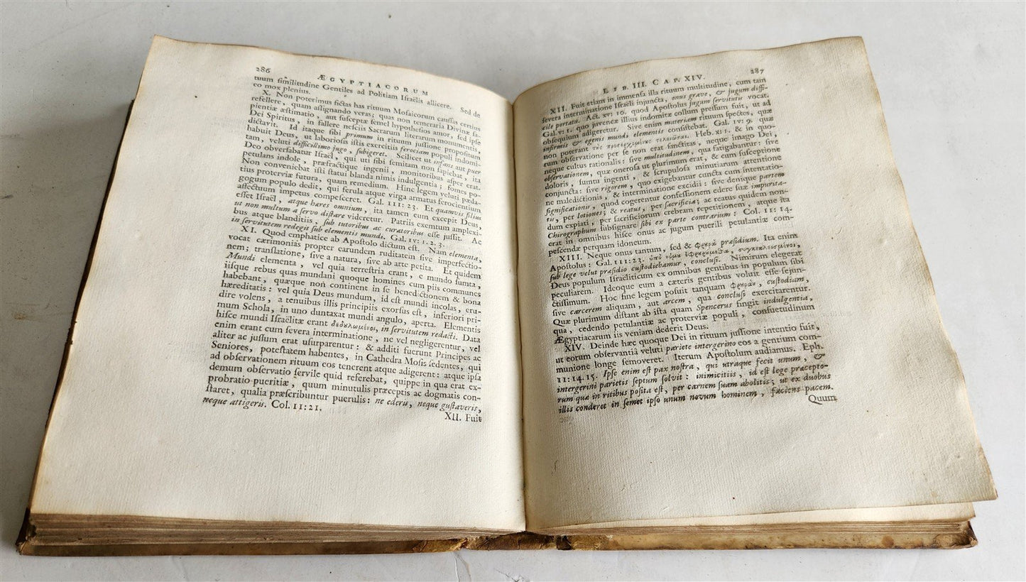 1696 AEGYPTIACA by Witsius antique EGYPTIAN & HEBREW RELIGIOUS CEREMONIES