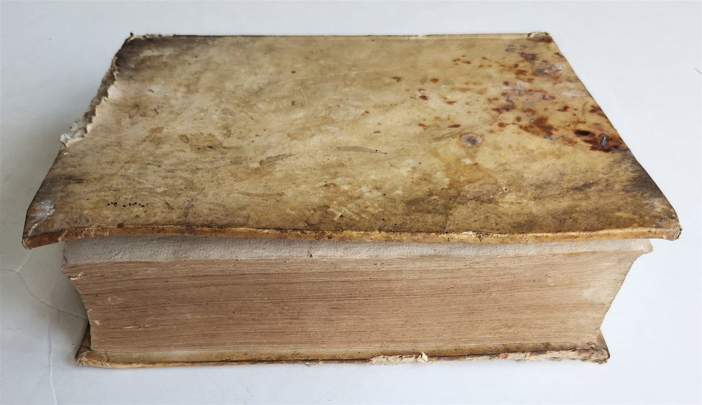 1757 HIPPOCRATES TREATISE antique MEDICAL vellum bound