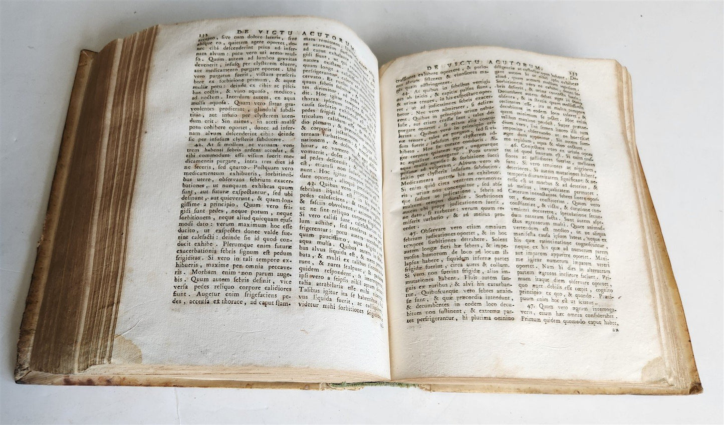 1757 HIPPOCRATES TREATISE antique MEDICAL vellum bound