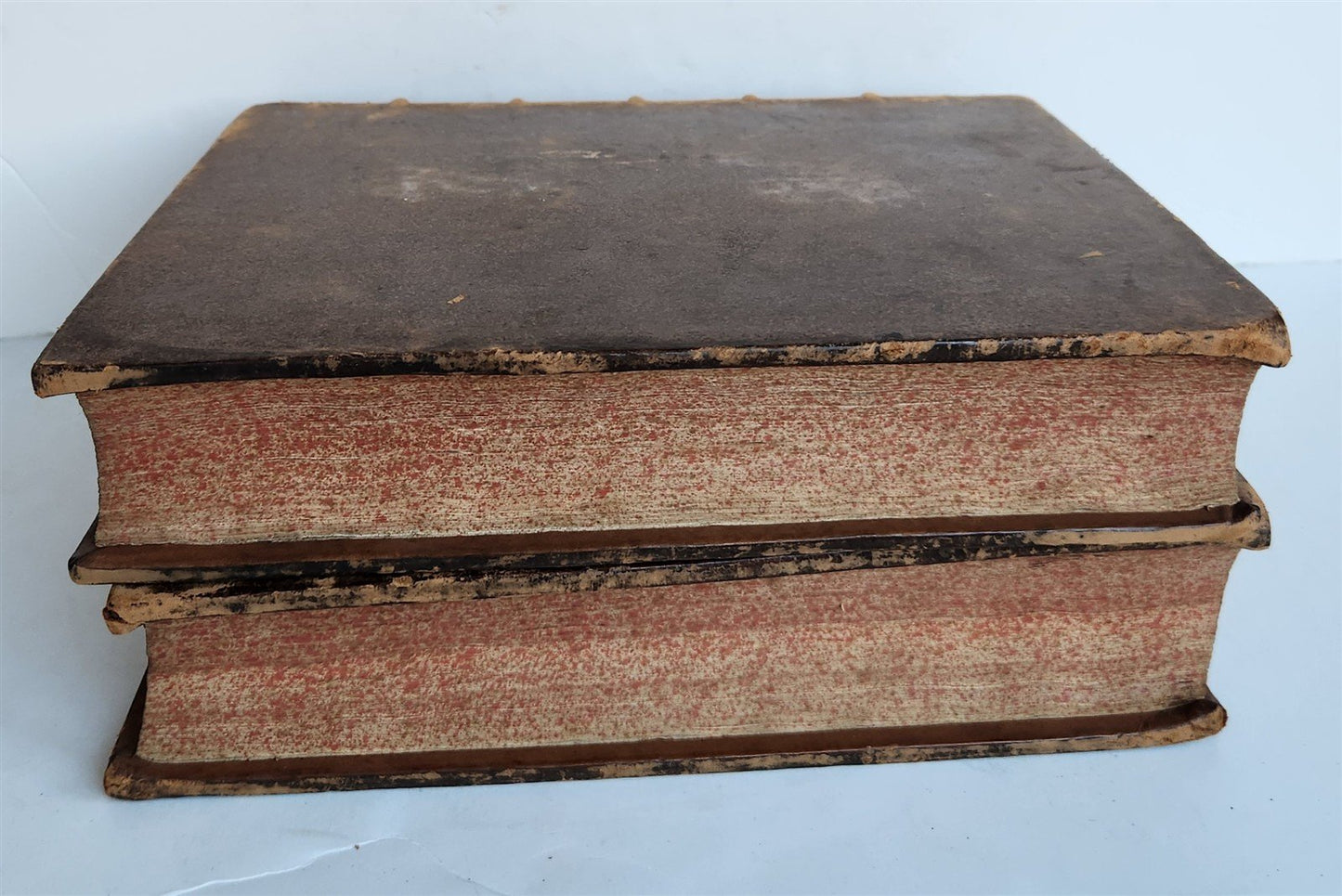 1718 BIBLE in FRENCH 2 volumes NEW TESTAMENT antique ILLUSTRATED w/ MAPS