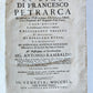 1741 FRANCESCO PETRARCA antique VELLUM BOUND