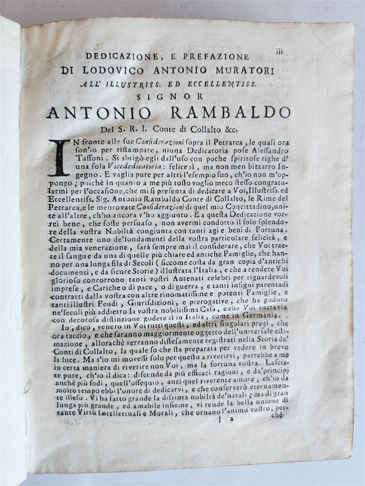 1741 FRANCESCO PETRARCA antique VELLUM BOUND