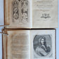 1762 ANECDOTES of PAINTING in ENGLAND antique ILLUSTRATED w/90 engravings 2 vols