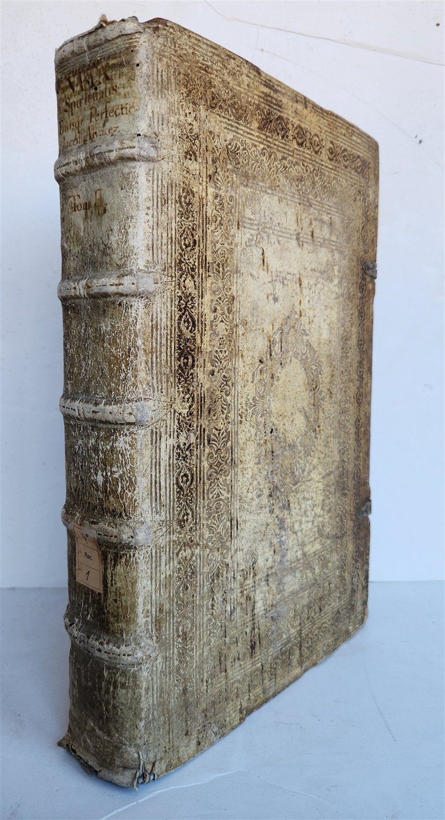 1613 On EXTERMINATION of EVIL & PROMOTION of GOOD antique JESUIT PIGSKIN FOLIO