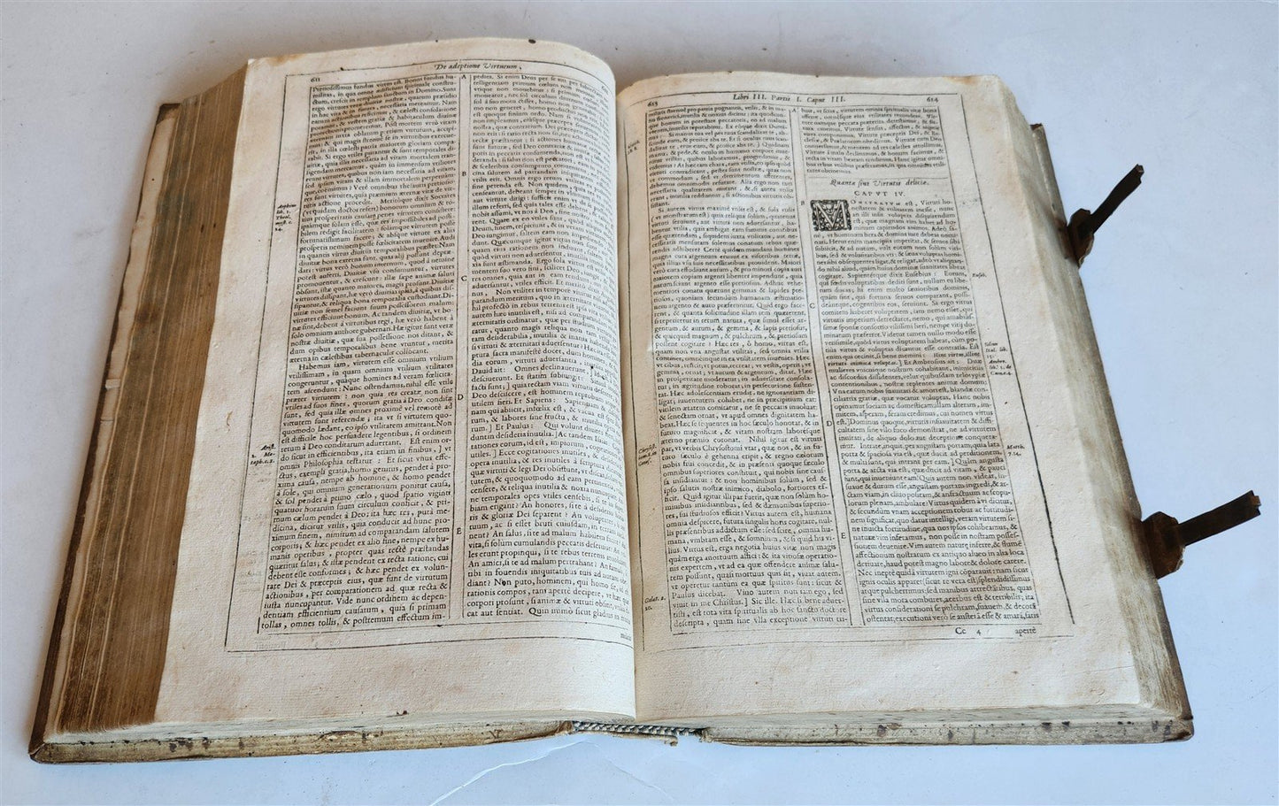 1613 On EXTERMINATION of EVIL & PROMOTION of GOOD antique JESUIT PIGSKIN FOLIO